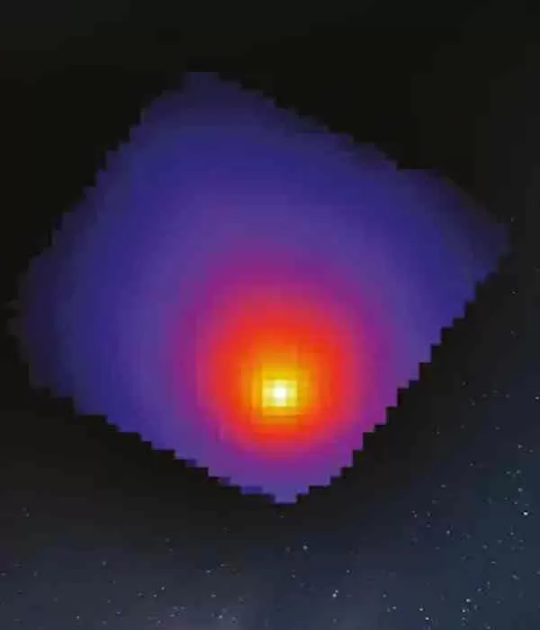 Imagem em computador da bola de fogo: a 270 milhões de quilômetros da Terra (JPL-Caltech/Nasa) 