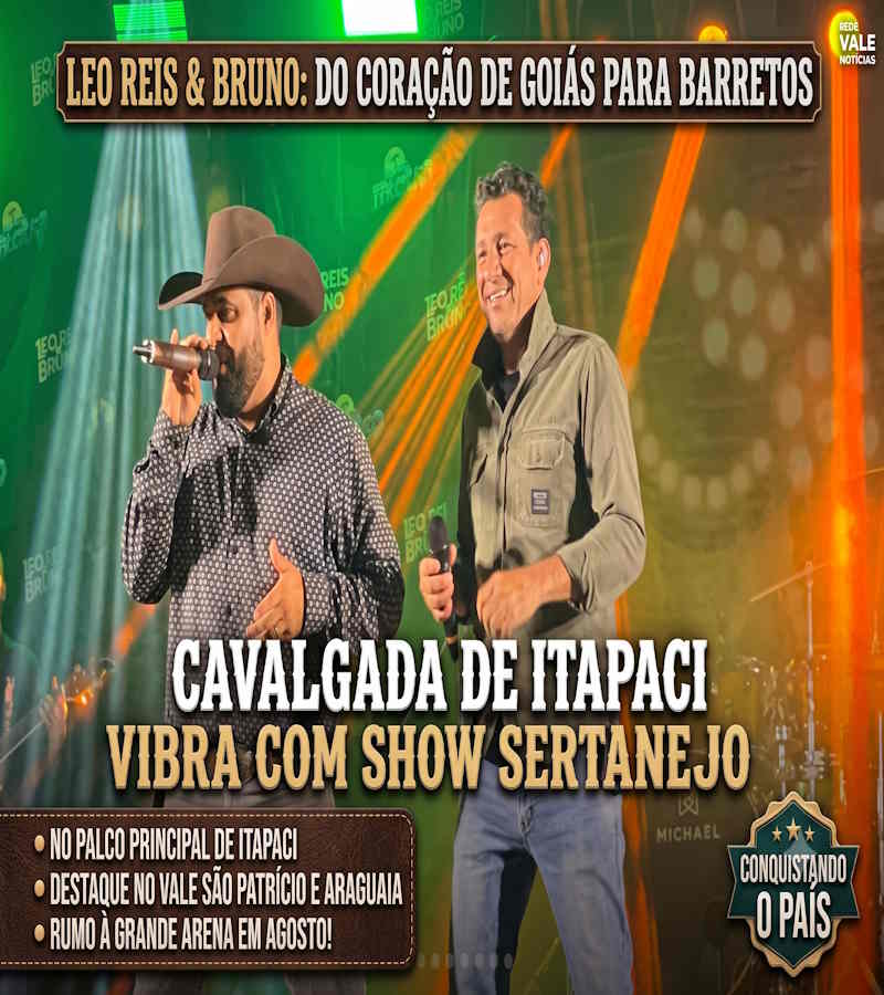 Leo Reis & Bruno confirmam presença na Cavalgada de Itapaci e celebram fase de ascensão na música sertaneja