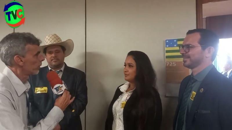 Entrevista com vereadores de Itarumã em Brasília 