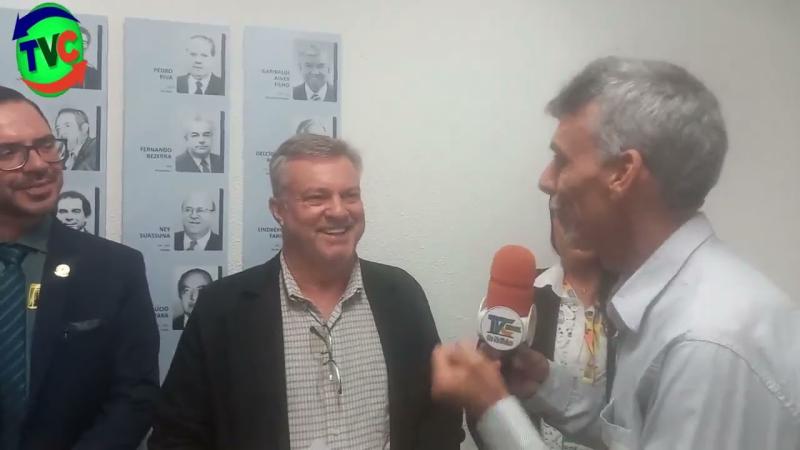 Entrevista com o prefeito de Itarumã m Brasília 