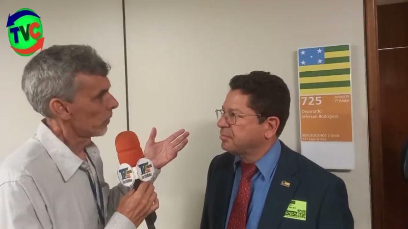 Entrevista com o prefeito de Colinas do Sul em Brasília 